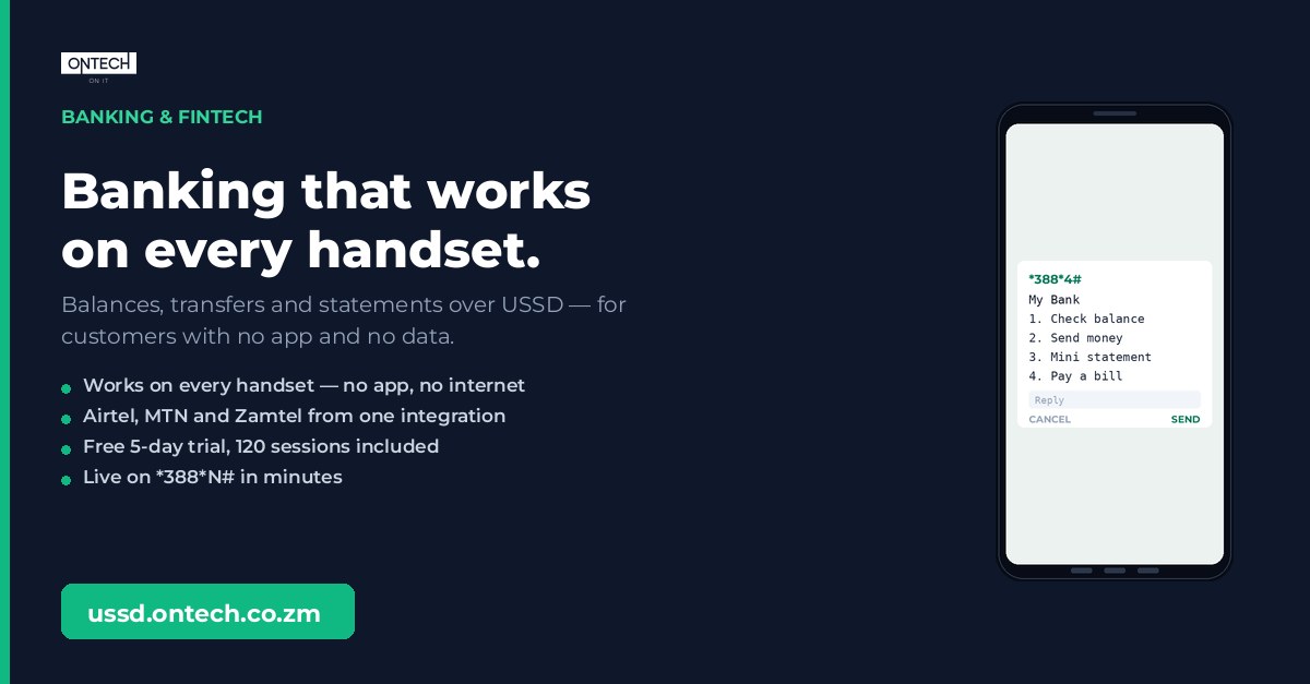 Banking & Fintech USSD ad creative, 1200 × 627