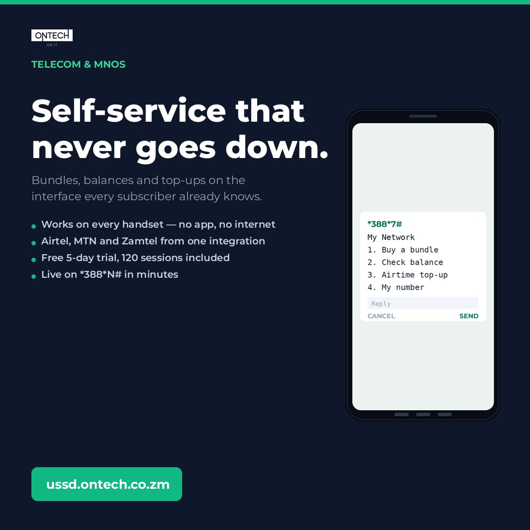 Telecom & MNOs USSD ad creative, 1080 × 1080